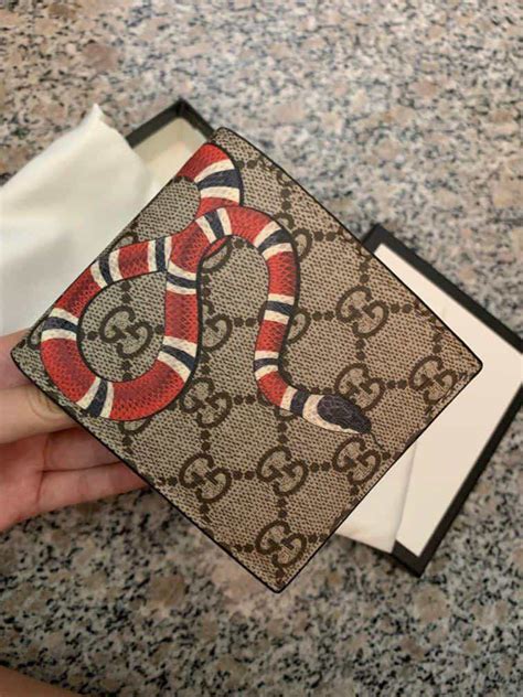 gucci belt with snake fake|gucci kingsnake wallet black.